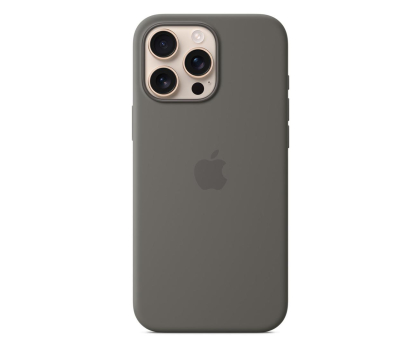 Etui do telefonów APPLE Silikonowe etui MagSafe do iPhone 16 Pro Max górska szarość